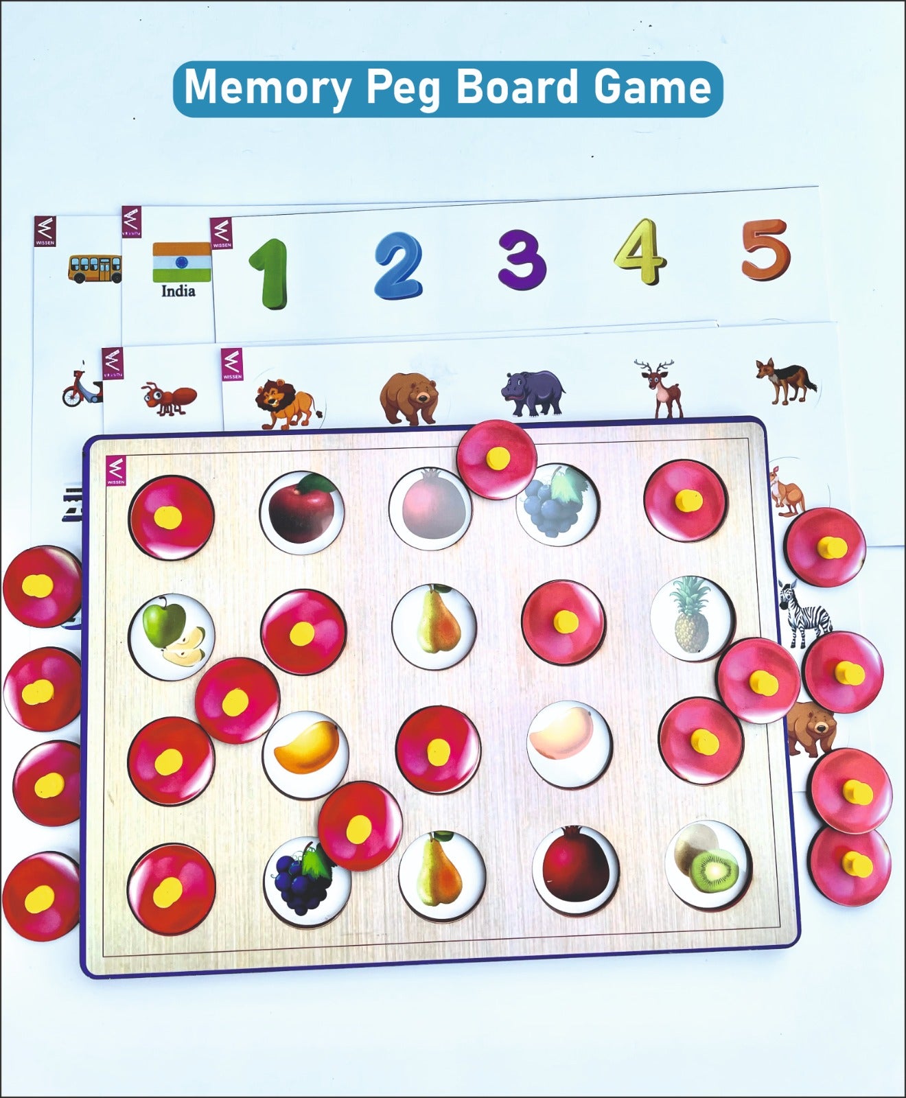 Wooden Memory game for Kids