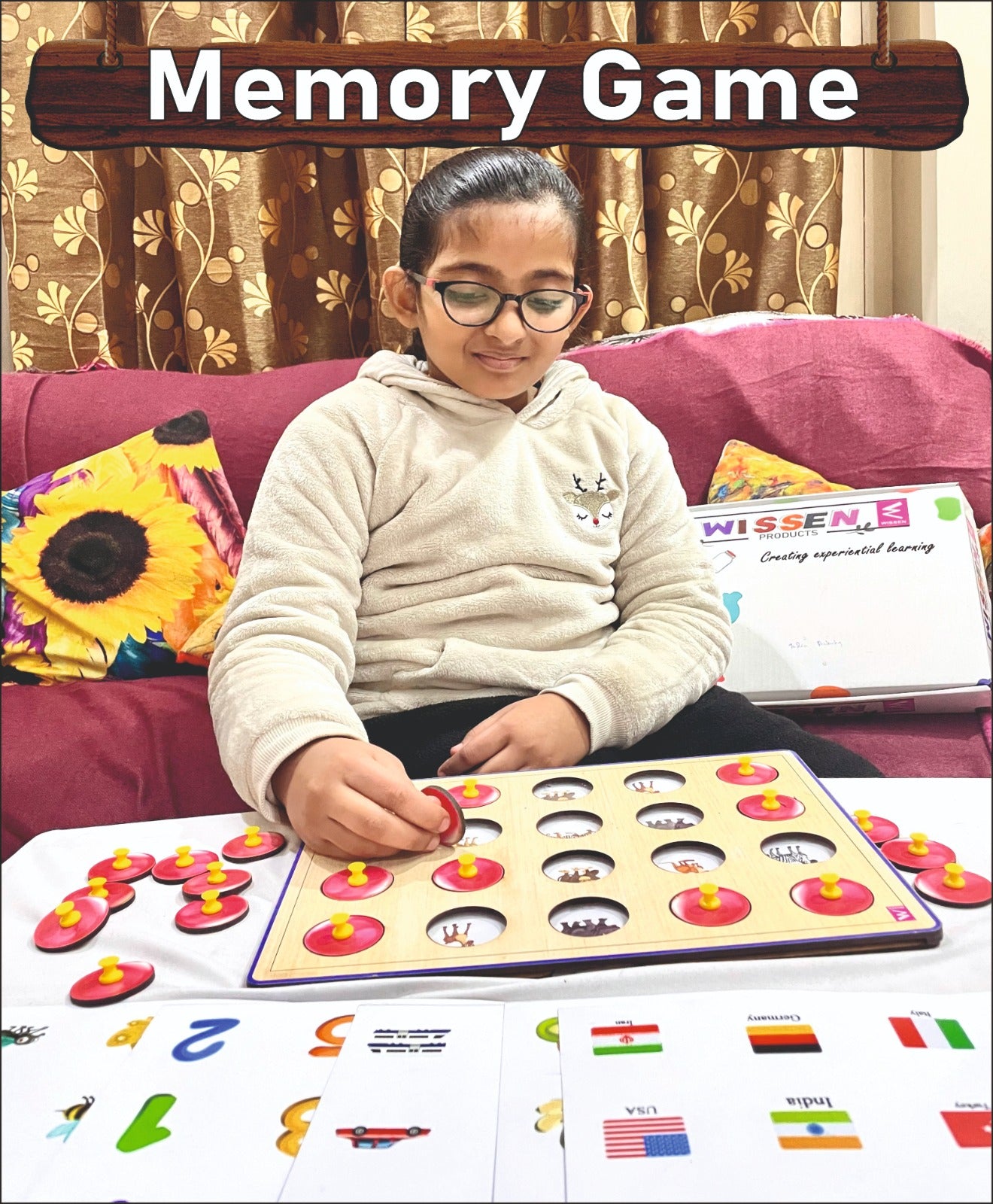 Wooden Memory game for Kids