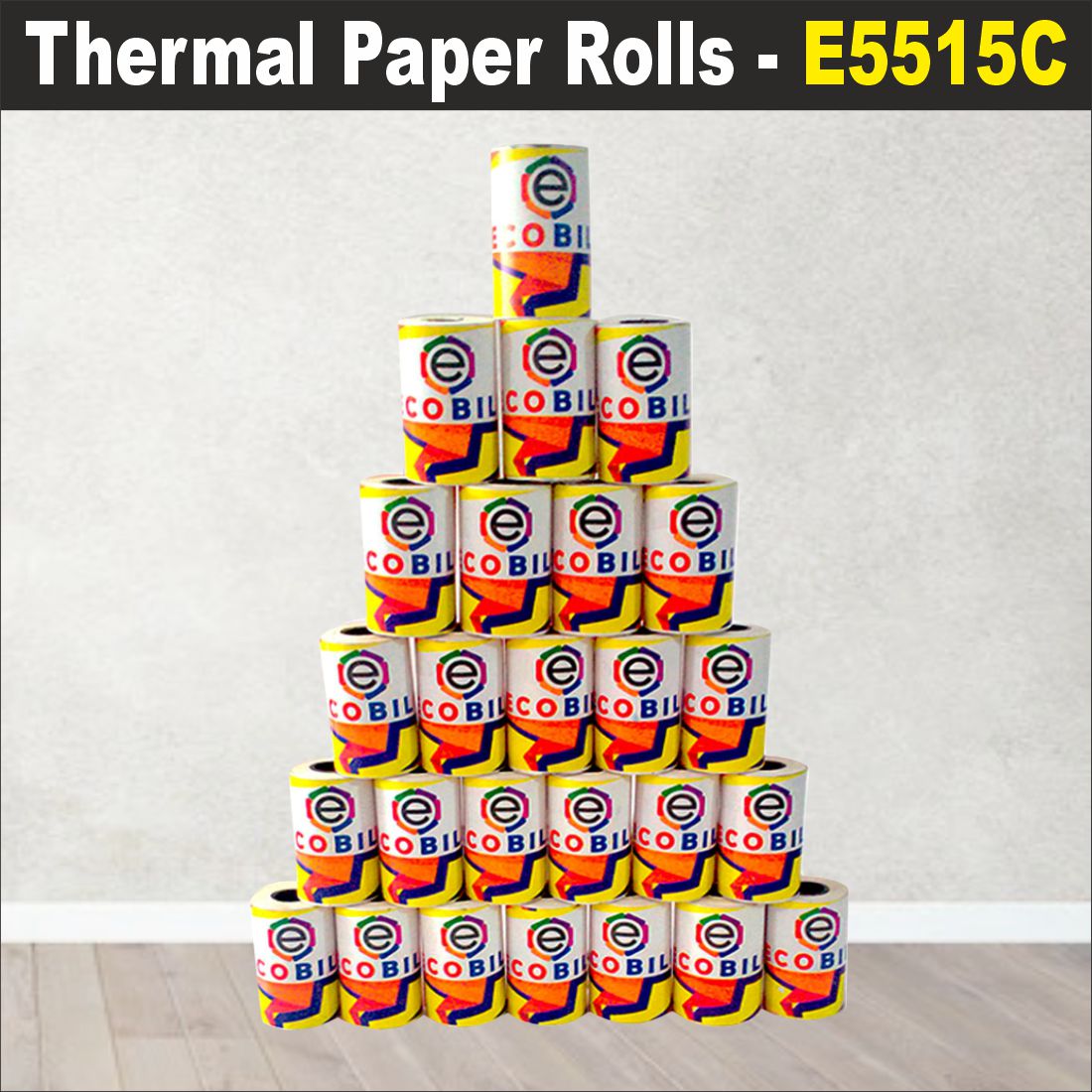 Ecobill Thermal paper Pack of 90 rolls POS till Cash Register Machine rolls -57 mm *36 mm dia -approx 10-12 m length roll- 70 gsm for printing receipt