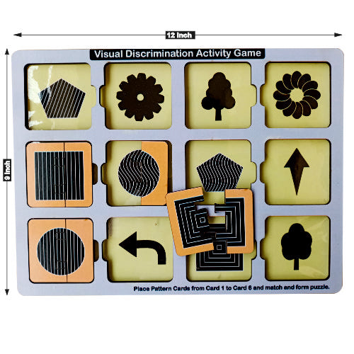 WISSEN Wooden Visual Discrimination Activity Game