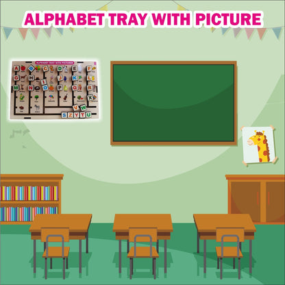 Alphabet Wall Busy Board (Non-Removable Puzzle Design)
