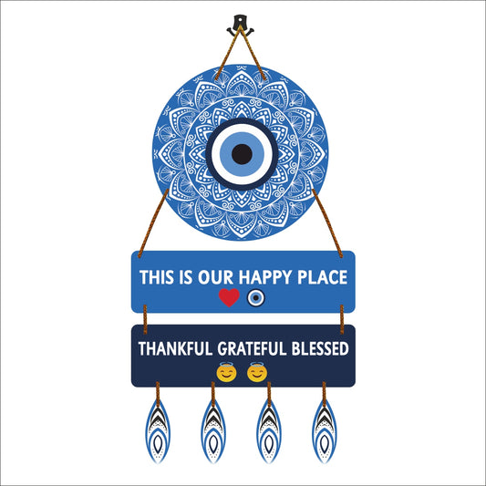 Blue Eyes-Our Happy Place  Hanging wall Decor