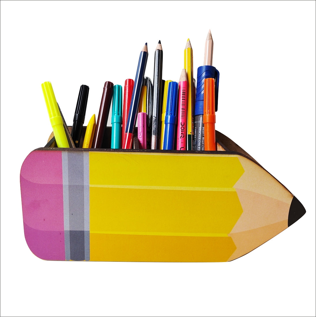 PENCIL SHAPE Pen Stand Wooden