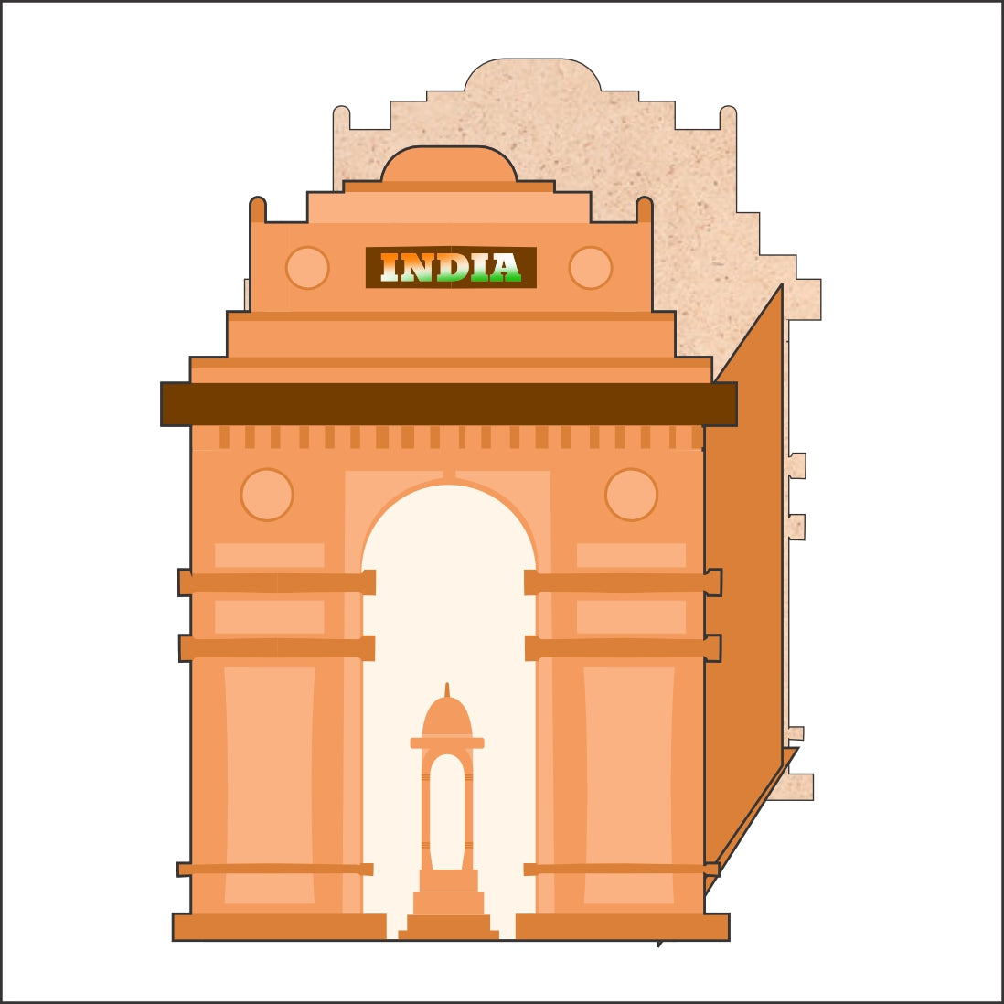 India Theme Pen Stand Wooden