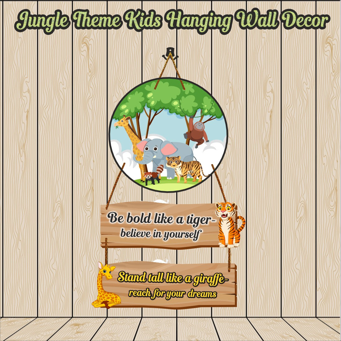 Jungle theme Kids Wall Hanging Decor