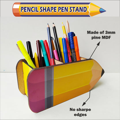 PENCIL SHAPE Pen Stand Wooden