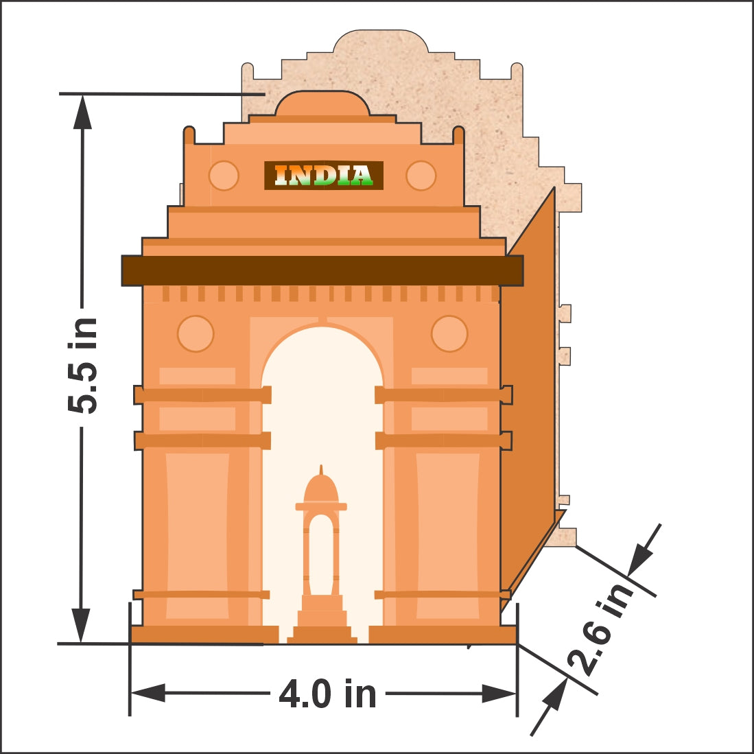 India Theme Pen Stand Wooden