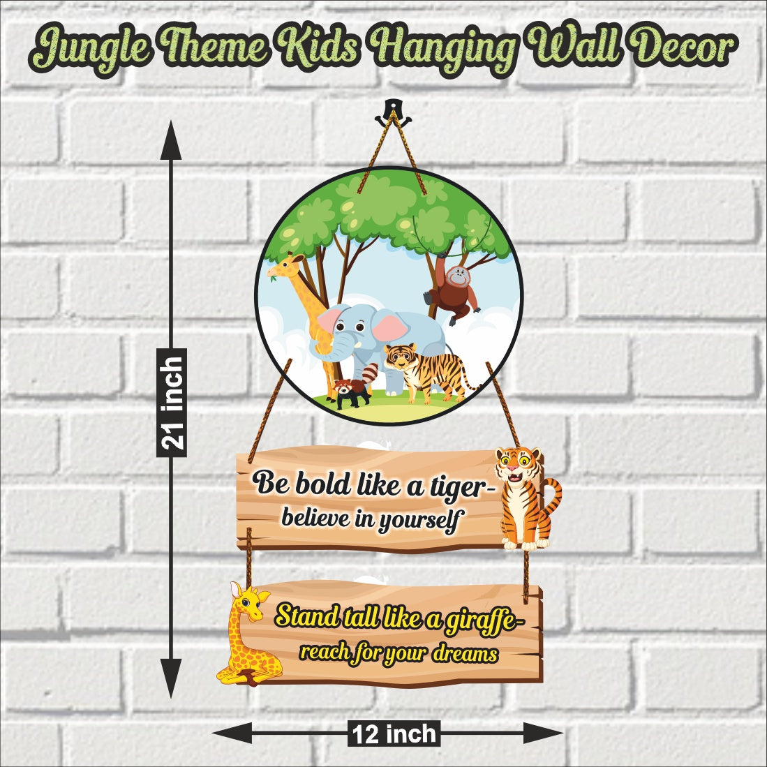 Jungle theme Kids Wall Hanging Decor