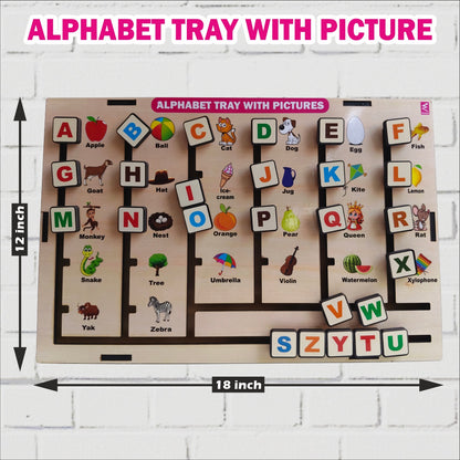 Alphabet Wall Busy Board (Non-Removable Puzzle Design)