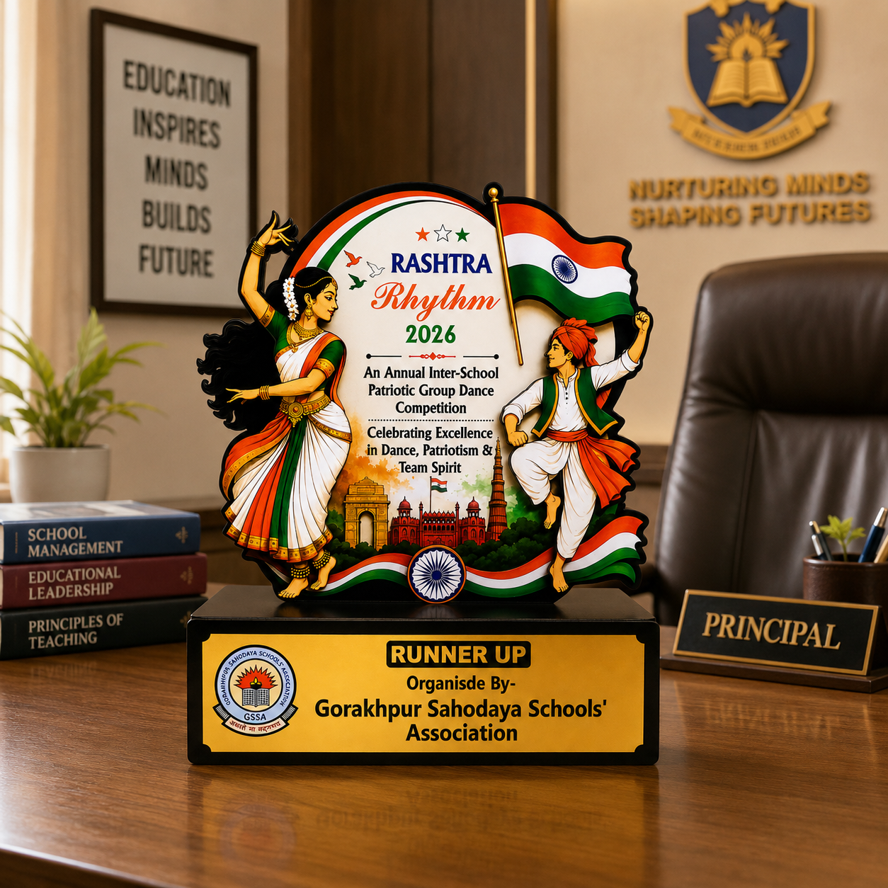 Rashtra Rhythm 2026 – Patriotic Dance Competition Award- MDF- Ouble Layer- 15 inch