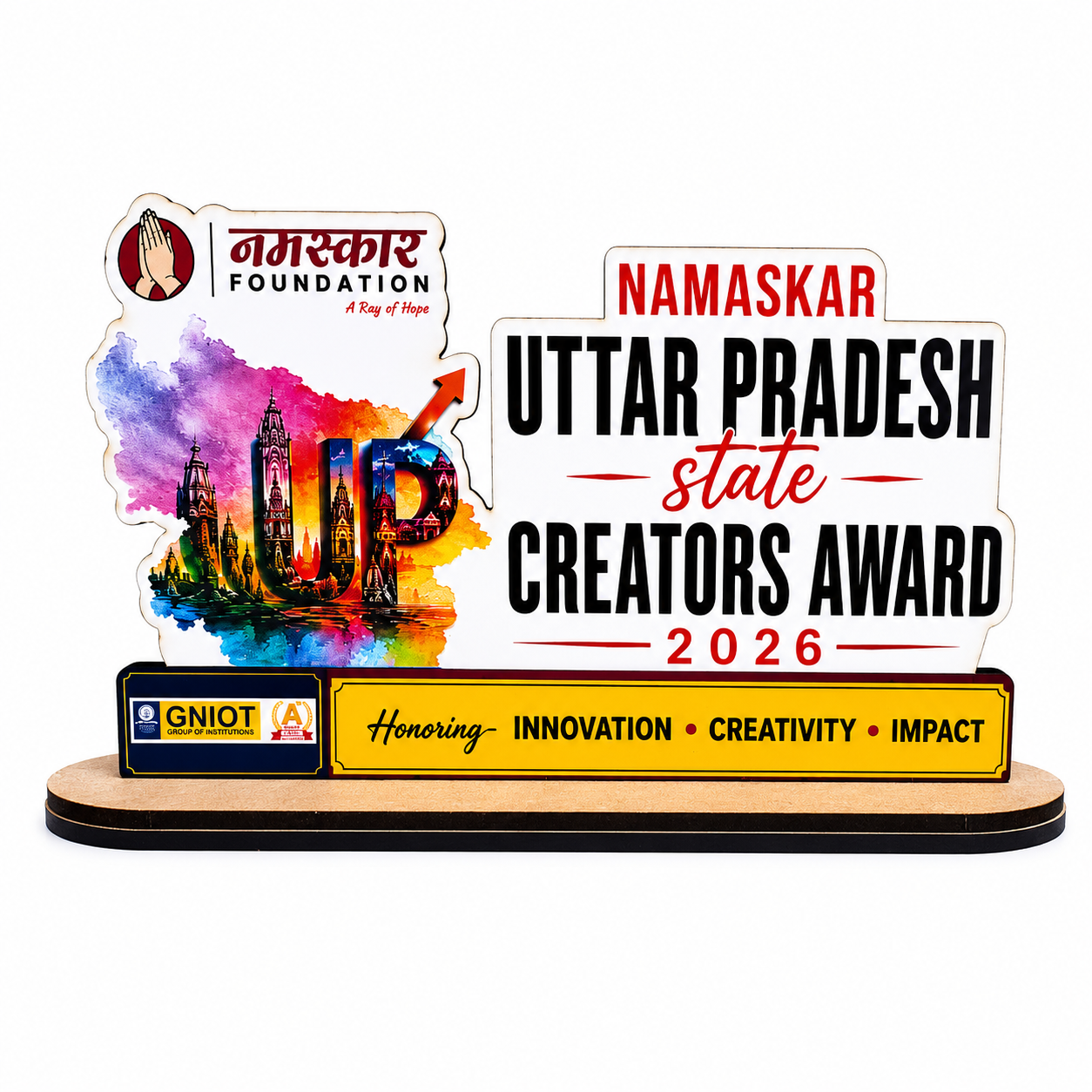 Custom design - MDF Trophy in Step- 6*3 inch