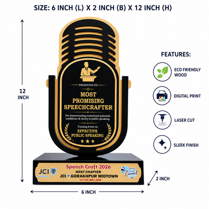 Premium Laser Cut Wooden Award