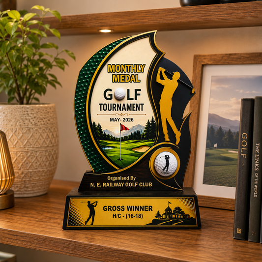 Golf Award Inspired Premium Laser Cut Wooden