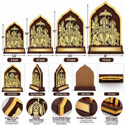 Ram Darbar theme Wooden Award & Memento