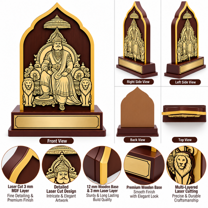 Maharaja Agrasen Ji Wooden Award & Memento | Premium Decorative Showpiece