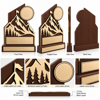 MOUNTAIN ACHIEVEMENT AWARD – WOODEN TROPHY