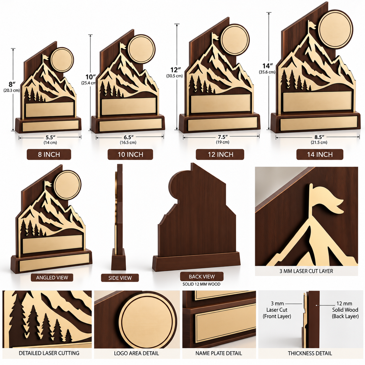 MOUNTAIN ACHIEVEMENT AWARD – WOODEN TROPHY