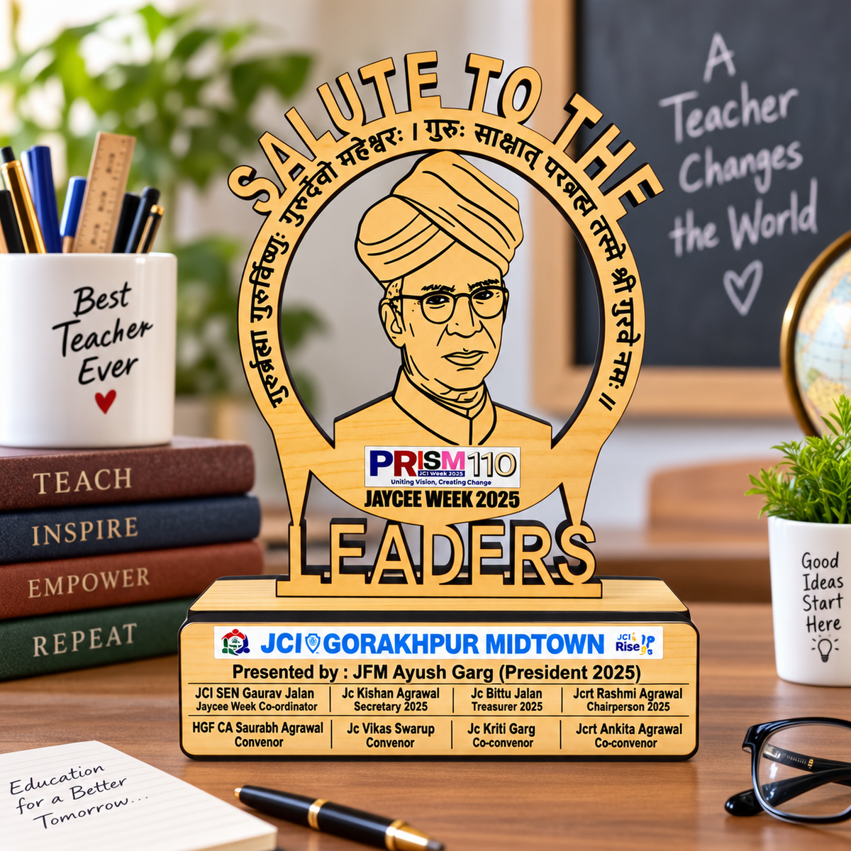 Salute to the Leaders – Premium 3mm MDF Memento