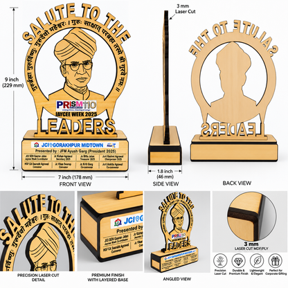 Salute to the Leaders – Premium 3mm MDF Memento