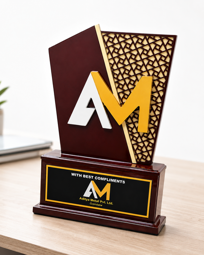 Wooden- Heavy - Customised Logo design Memento