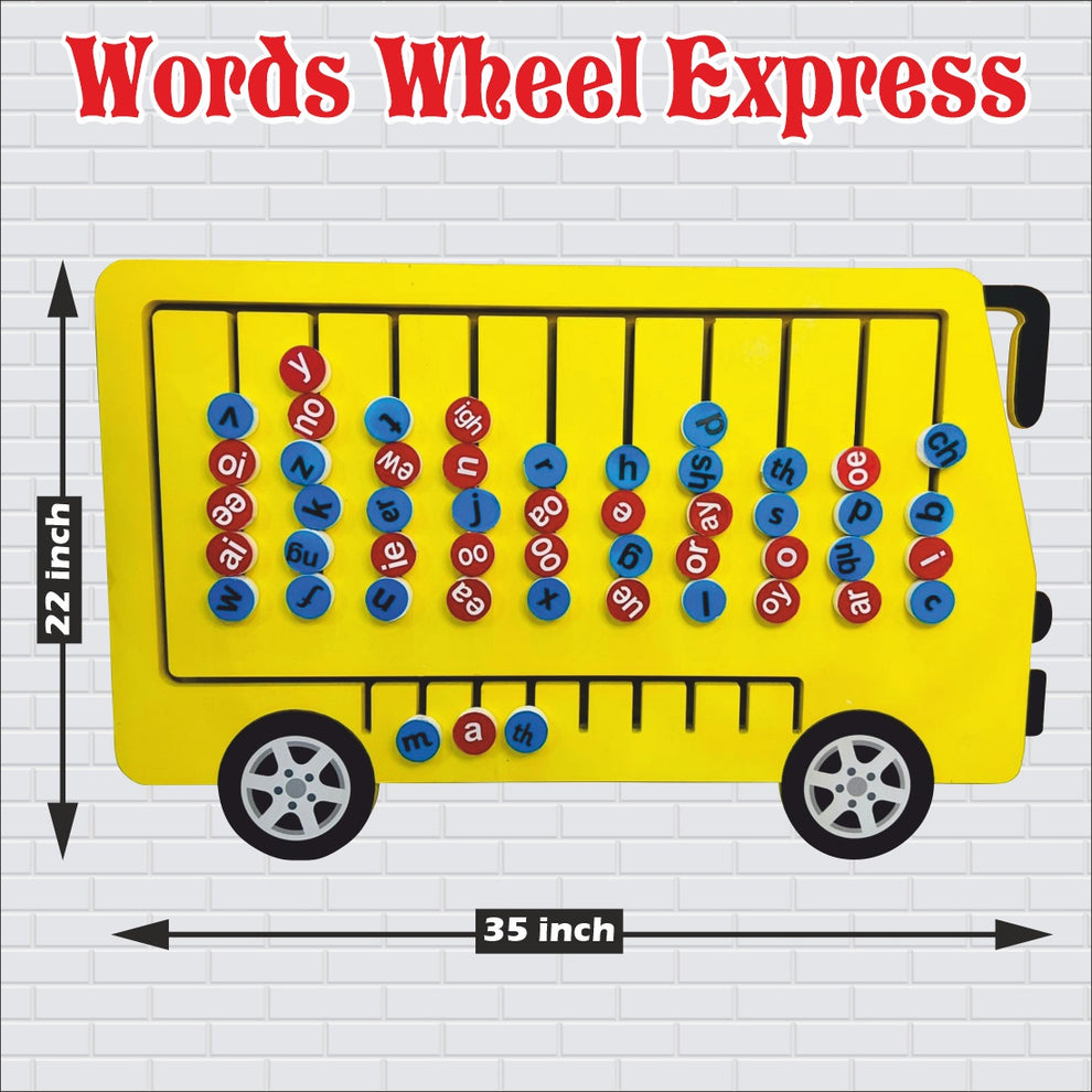 Wooden Words Wheel Express Phonetic word making game -2*3 ft – Wissen ...