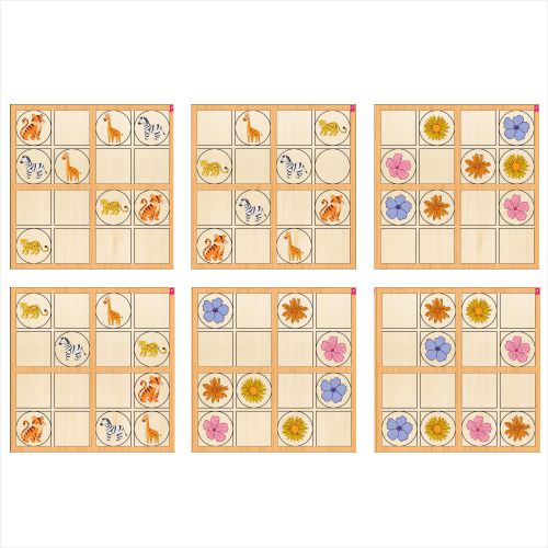 Wissen Maths & Reasoning Learning Kit for Kids Age 6–7 Years | 4-in-1 Wooden Educational Games – Memory Game, Alphabet & Number Matrix, Sudoku & Fraction Master Puzzle | Brain Development & Logical Thinking Toy