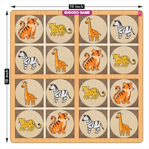 Wissen Maths & Reasoning Learning Kit for Kids Age 6–7 Years | 4-in-1 Wooden Educational Games – Memory Game, Alphabet & Number Matrix, Sudoku & Fraction Master Puzzle | Brain Development & Logical Thinking Toy