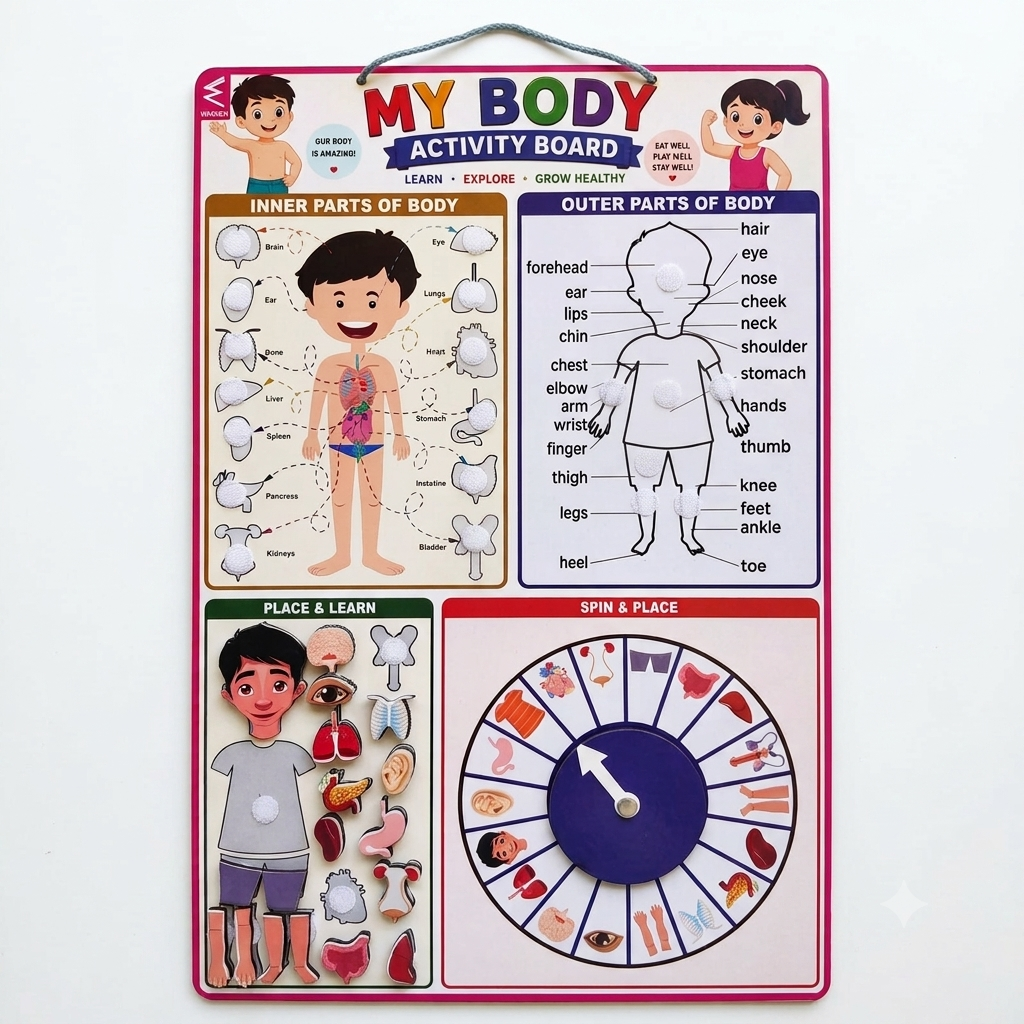 My Body Velcro Activity Board