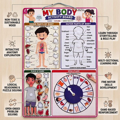 My Body Velcro Activity Board