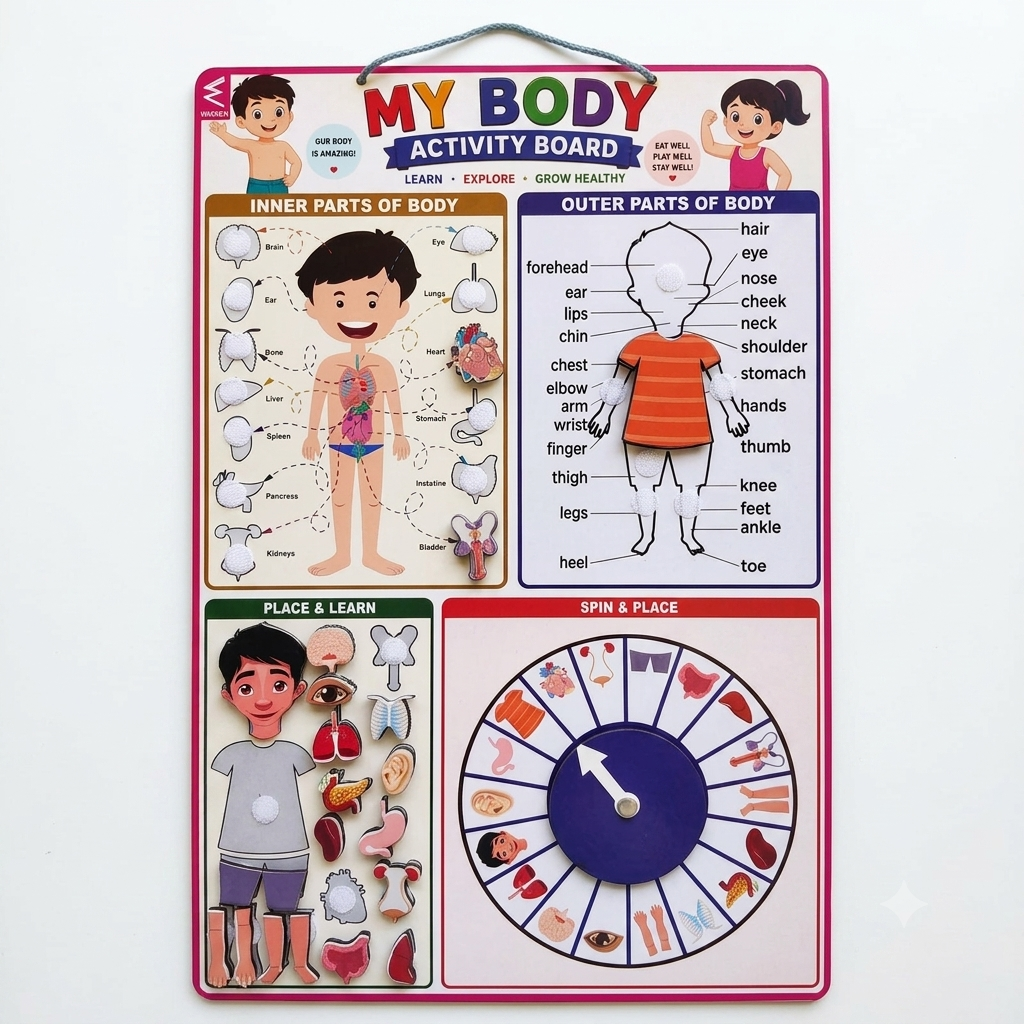 My Body Velcro Activity Board