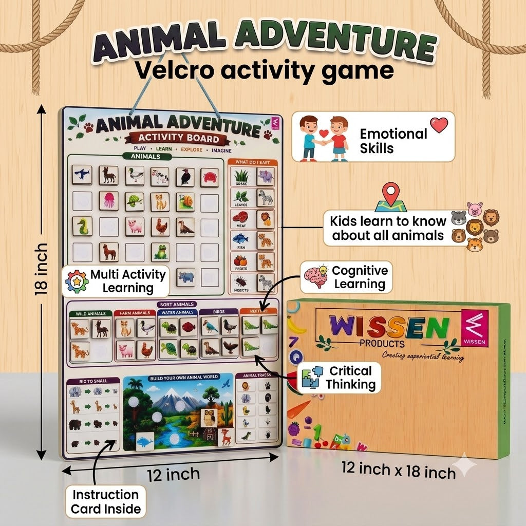 Animal Adventure  Velcro Activity Board