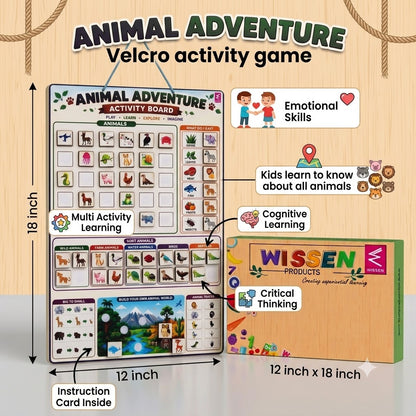 Animal Adventure  Velcro Activity Board