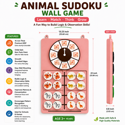 Animal Sudoku Wall Activity Game