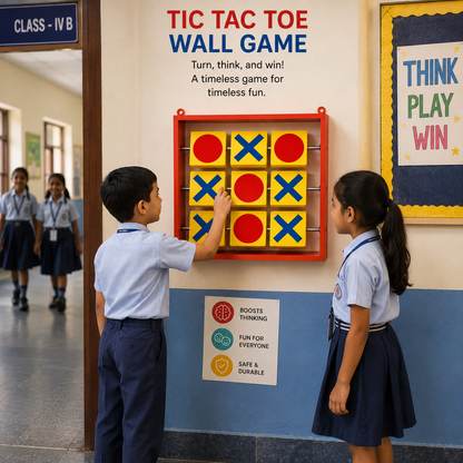 Wall Mounted Tic Tac Toe Game for Kids