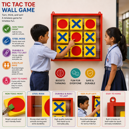 Wall Mounted Tic Tac Toe Game for Kids