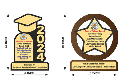 Wooden/ MDF Awards/ Trophies/Mementos Customised Design