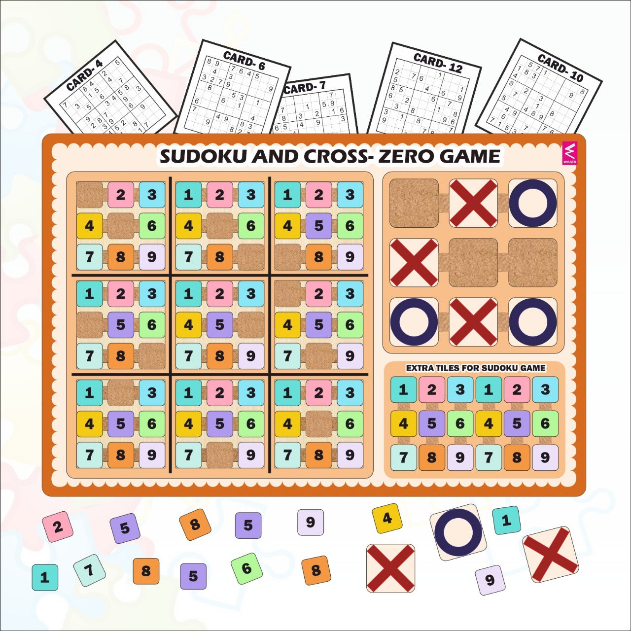 Wooden Sudoku and Zero Cross game