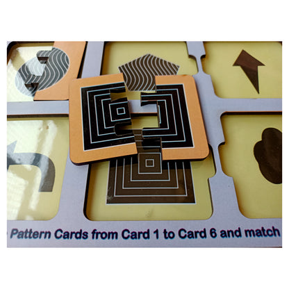 WISSEN Wooden Visual Discrimination Activity Game