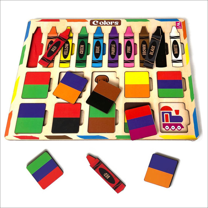 Wooden Hide and See Color Matching Puzzle – Wissen Products