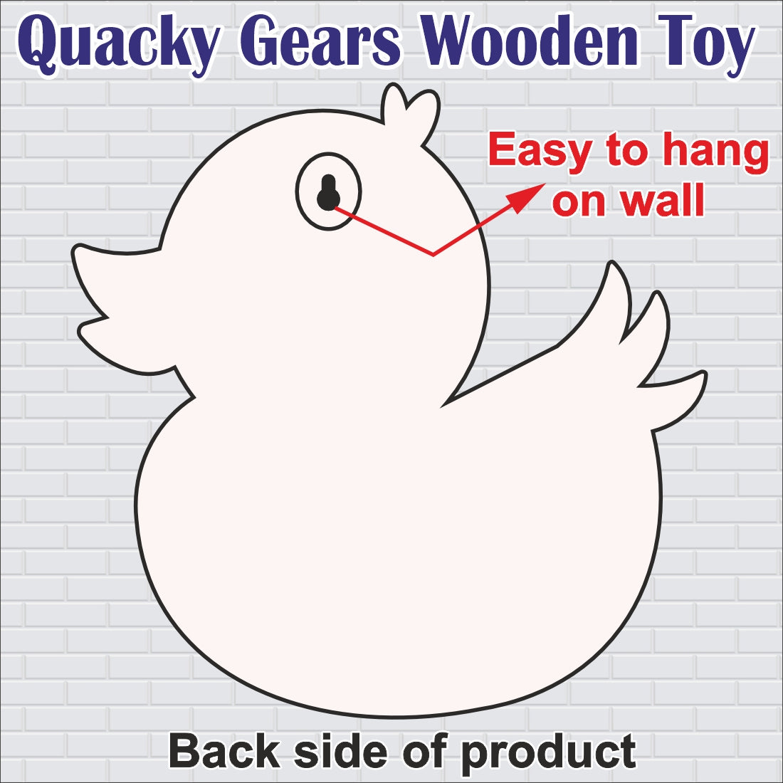 Wooden Quacky Gear Learning toy
