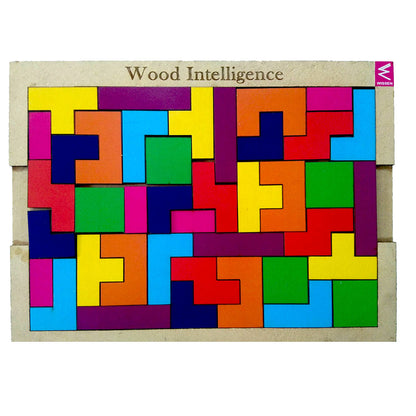 Wissen Maths & Reasoning Learning Kit for Kids Age 5–6 Years | 4-in-1 Wooden Educational Activity Games | Tangram Logical Puzzle, Visual Discrimination, Clock Learning & Arrow Matching Game | Preschool & Early Learning Toy