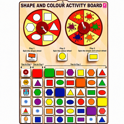 Wooden Shapes and Color Fun Learning Logic Activity Game