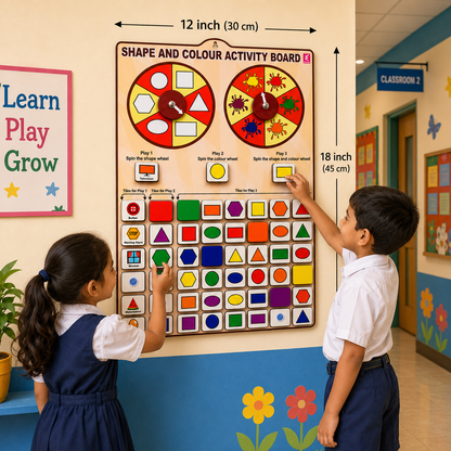 Wooden Shapes and Color Fun Learning Logic Activity Game