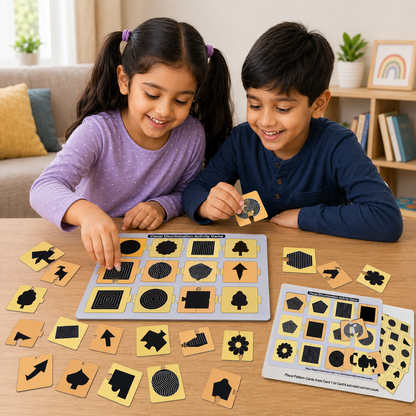 WISSEN Wooden Visual Discrimination Activity Game