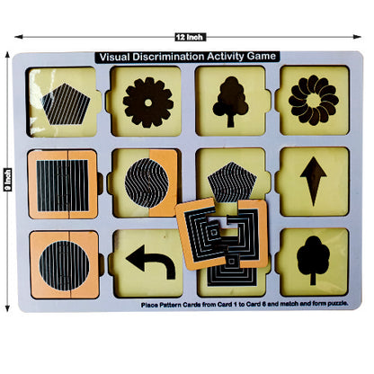 WISSEN Wooden Visual Discrimination Activity Game